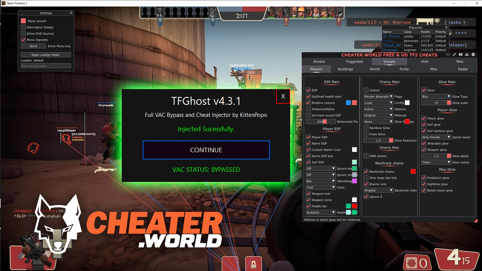 TFGhost Injector - Free Team Fortress 2 injector and VAC Bypass 2