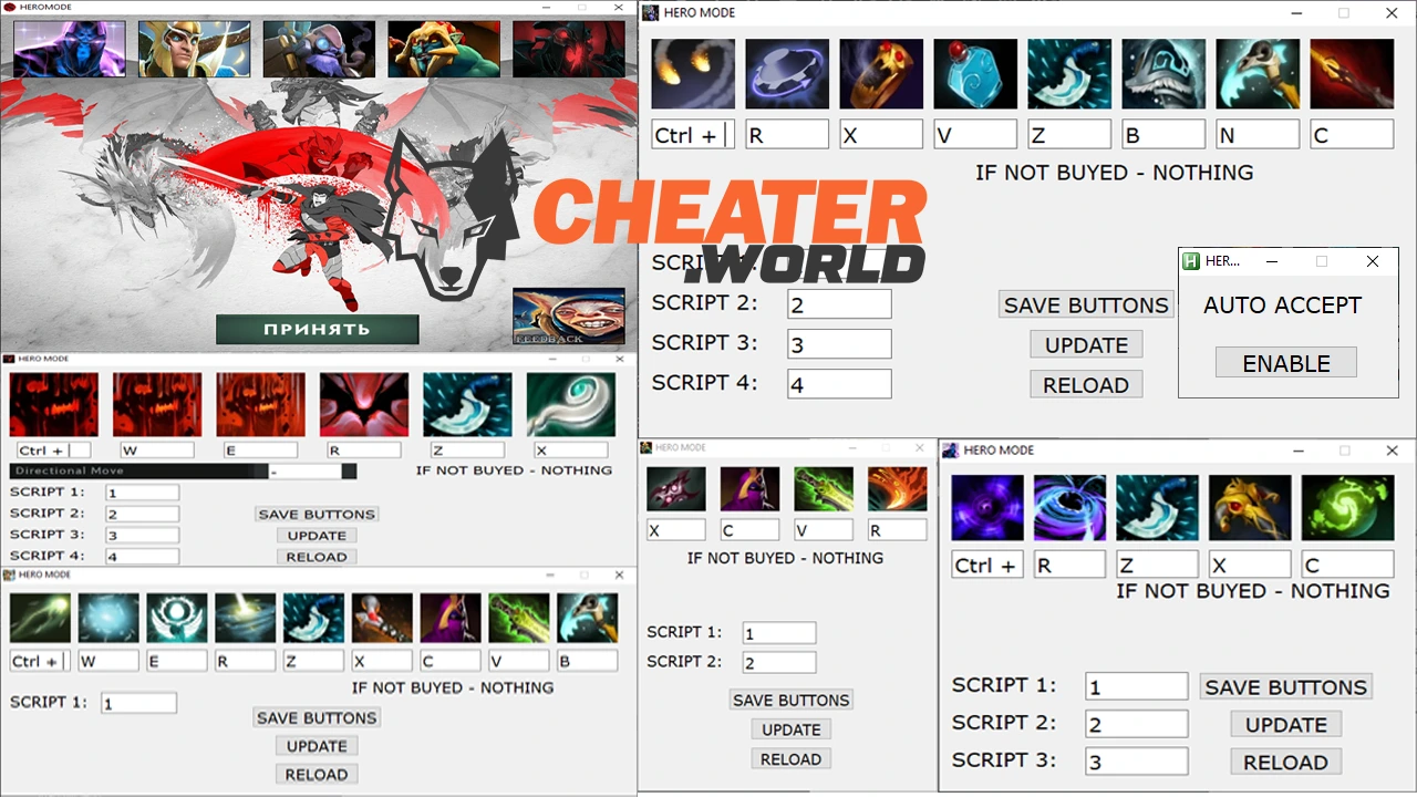 Dota 2 Hero Mode Hack (All AHK Macros)