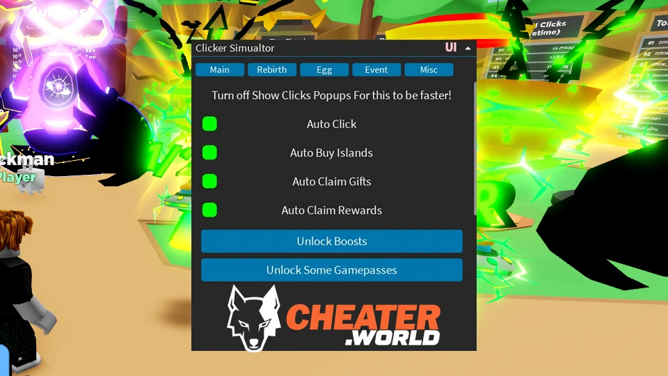 free clicker simulator script